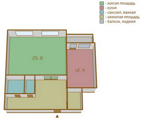 натяжные потолки в 1-комнатной квартире, в комнате и кухни